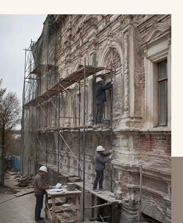 Реставрация объектов культурного наследия под ключ в Сибае