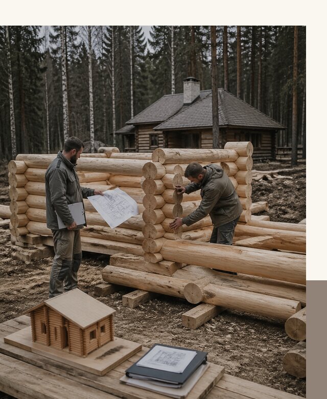 Проектирование и строительство домов из бревна в Сибае